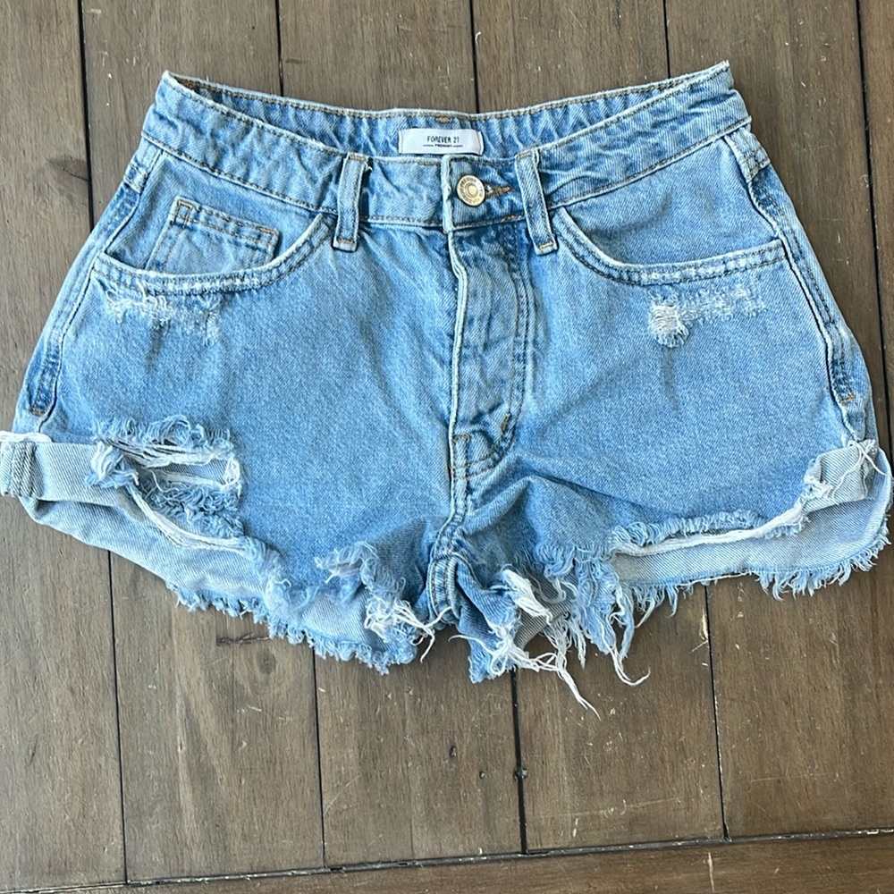 Forever 21 denim shorts, 24